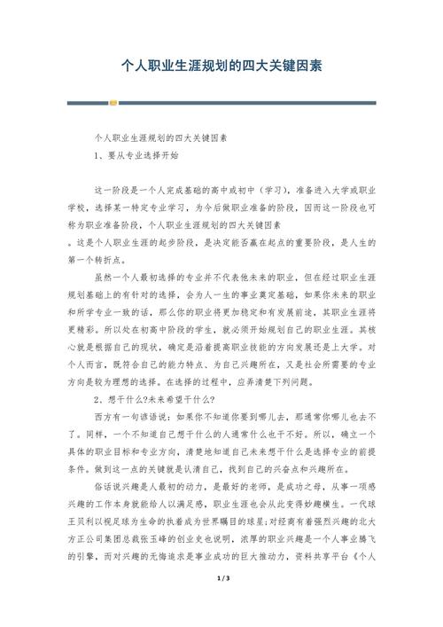 个人因素