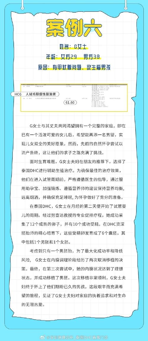 生育难题
描述: 本文讲述了五十岁的张姐在泰国通过试管婴儿技术圆梦的经历，介绍了全球生育困难数据及泰国试管婴儿优势，同时提醒有生育难题者赴泰做试管要做好多方面准备 。