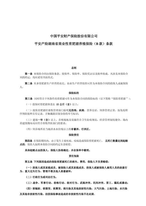  保险条款