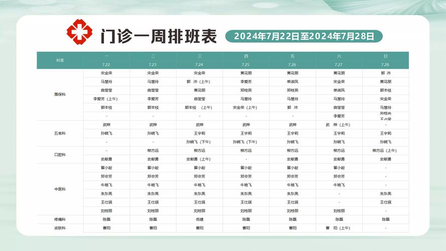 门诊安排