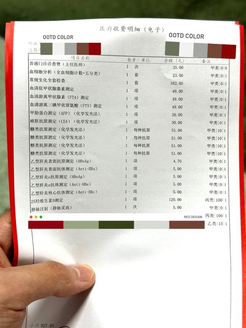 抽血费用