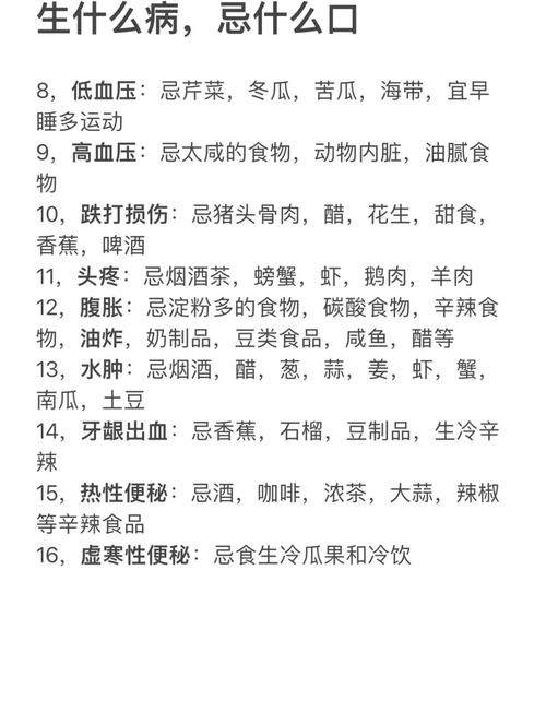 忌口建议