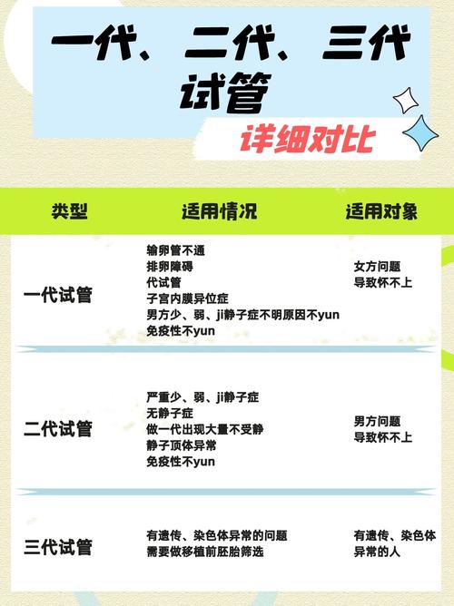 试管婴儿比较