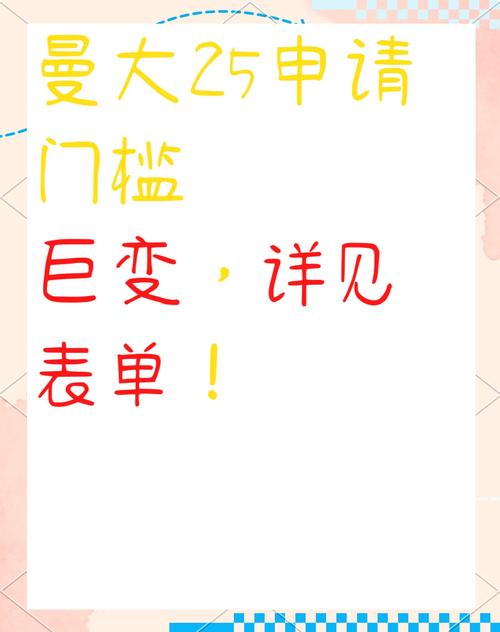 申请门槛