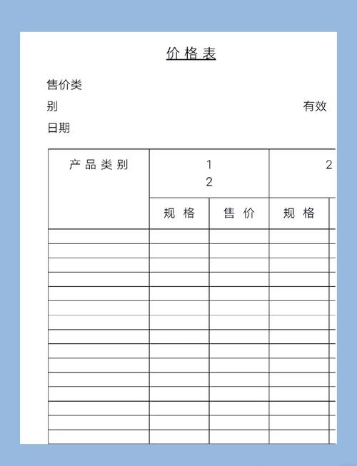 价格明细