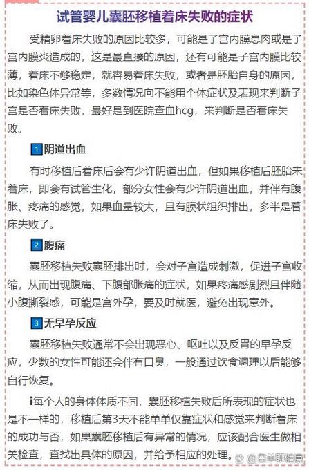 试管婴儿成功后期症状